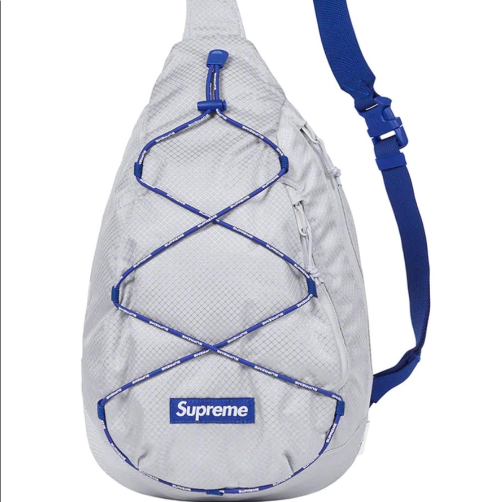 AUTHENTIC Supreme Sling Bag Black Cross body Box Logo Side Bag SS22